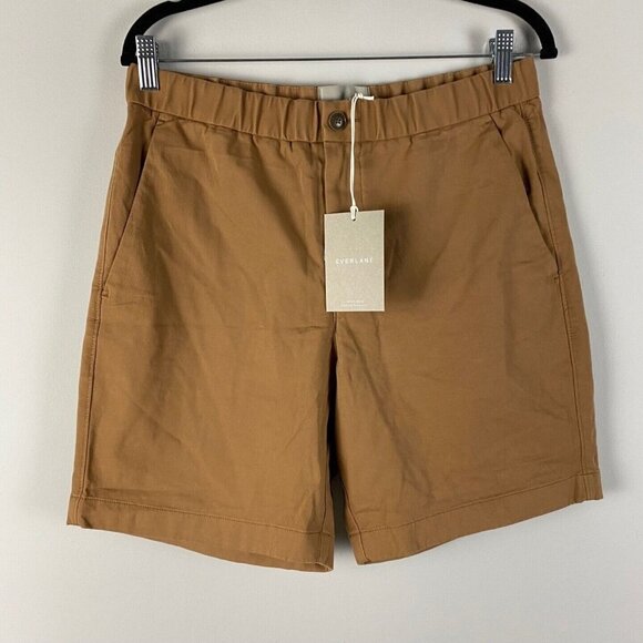 Everlane The Pull-On Performance Chino Shorts Mens Medium Brown - Picture 1 of 10